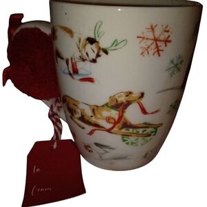 Festive Dog Print Mug